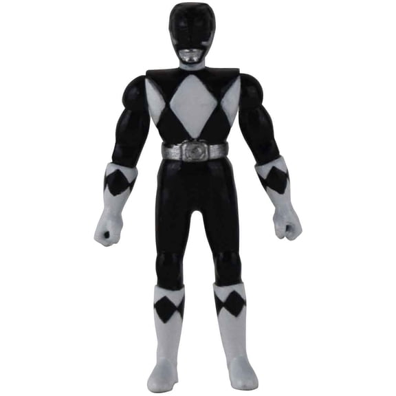Worlds Smallest Power Rangers Black Ranger Micro Action Figure