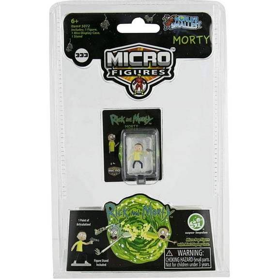 World's Smallest Rick & Morty Morty Micro Figure