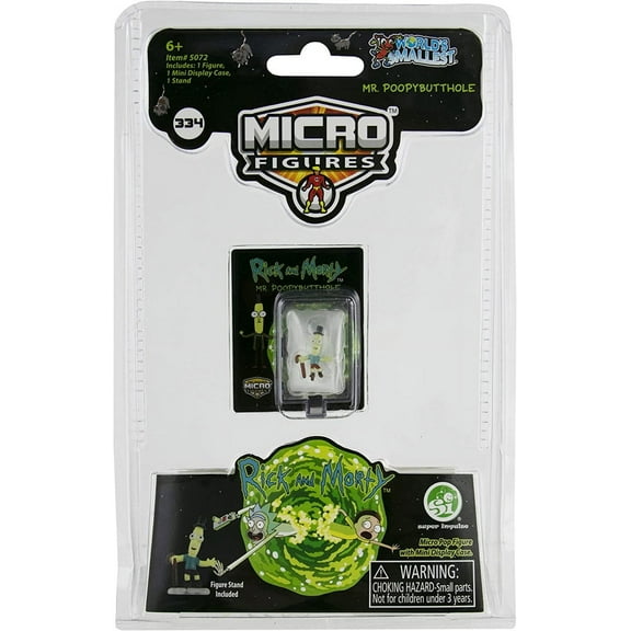 World's Smallest Rick & Morty Mr. Poopybutthole Micro Figure