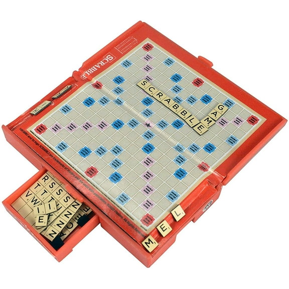 World’s Smallest Scrabble Board Game – Mini Collectible Version of the Classic Word Game, Ages 8+