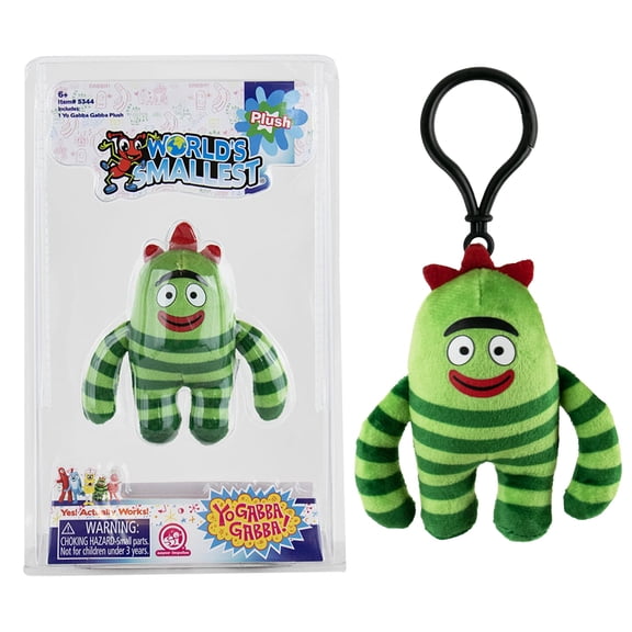 World's Smallest Yo Gabba Gabba Plush Backpack Clip | Brobee