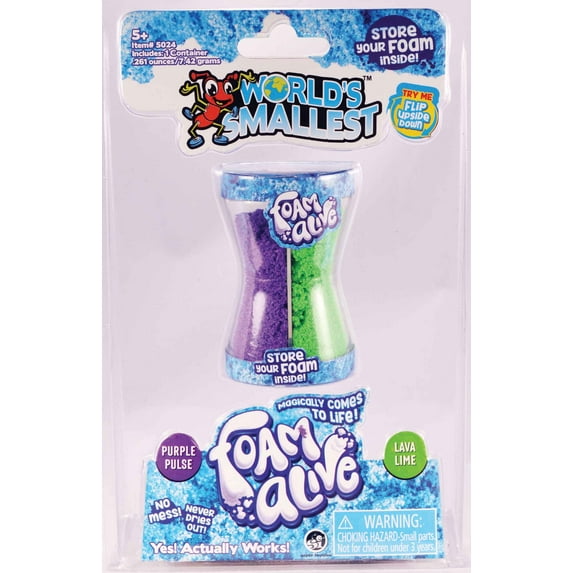 World's Smallest Foam Alive (Colors Vary)
