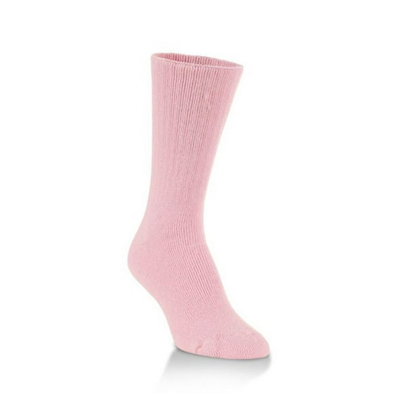 world's softest men's/women's classic collection crew socks,blossom pink,medium