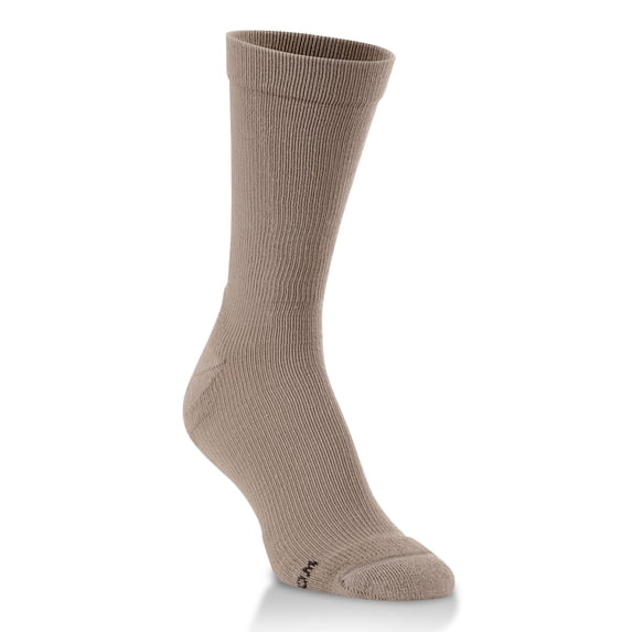 World's Softest Socks - Support Fit - Crew - Khaki - Large