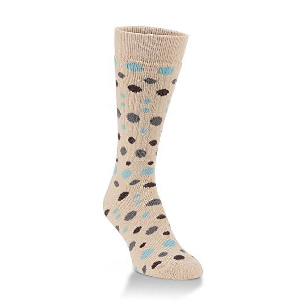 World's Softest Women's Novelty Collection Crew Socks One Size Fits Most (Cool Multi Dot