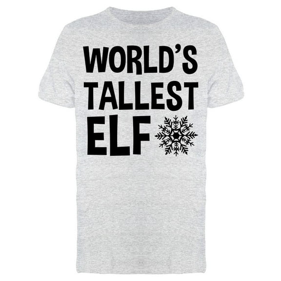 World's Tallest Elf Snowflake Men's T-shirt