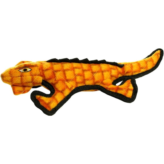 - World's Tuffest Soft Dog Toy - Desert Gila Monster - Squeakers - Multiple Layers. Made Durable, Strong & Tough. Interactive Play (Tug, Toss & Fetch). Machine Washable & Floats