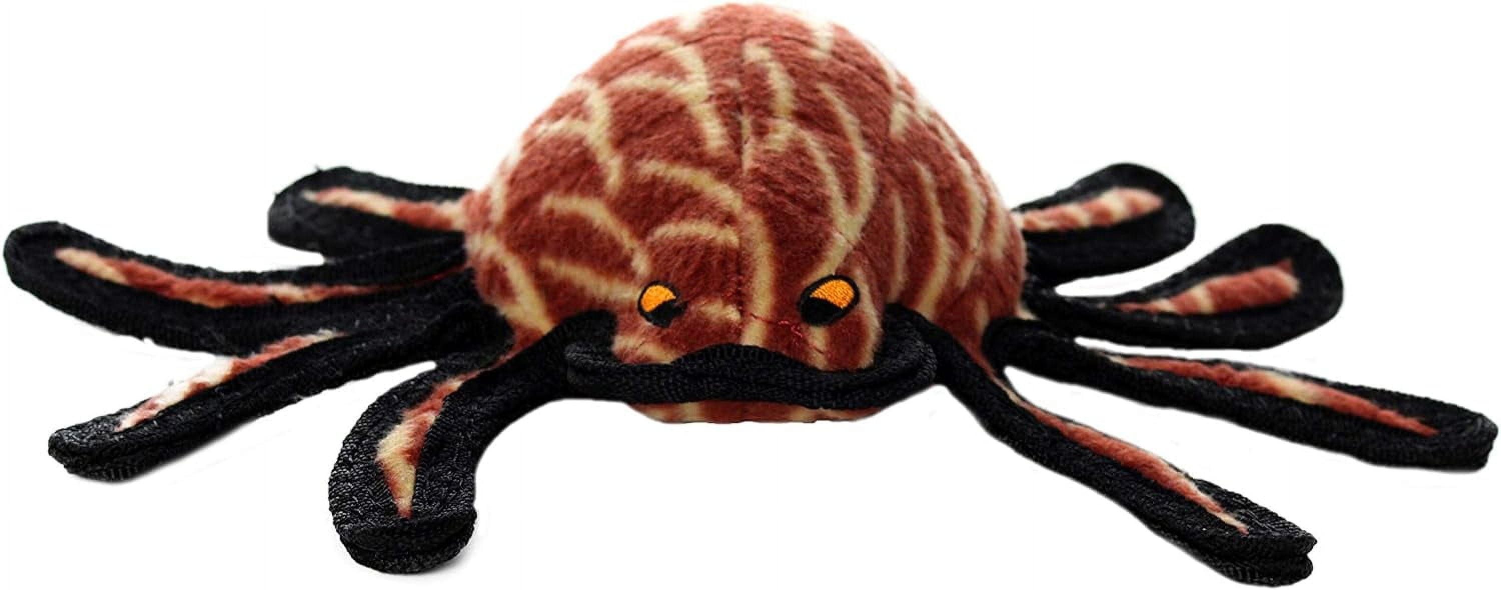 World's Tuffest Soft Dog Toy Desert Spider Squeakers Multiple Layers