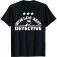 thumbnail image 1 of World's best detective T-Shirt, 1 of 4