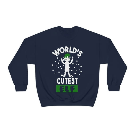 World's cutest elf Unisex Sweatshirt, S-2XL Holidays Xmas Christmas Elves