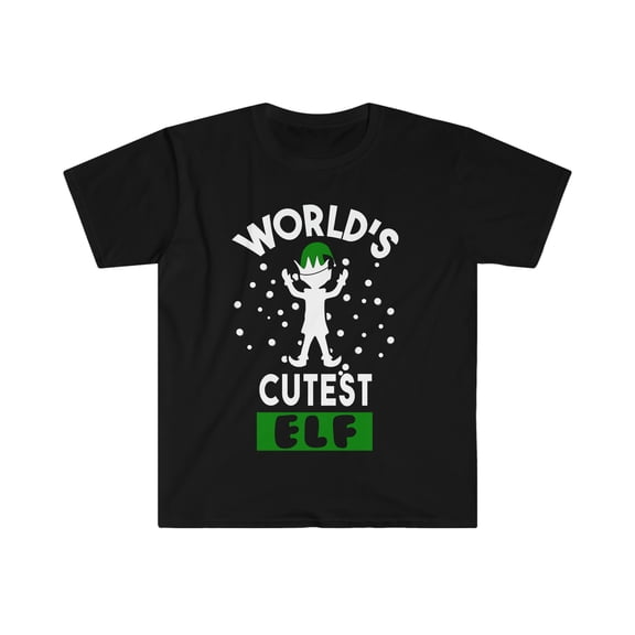 World's cutest elf Unisex T-shirt, S-3XL Holidays Xmas Christmas Elves