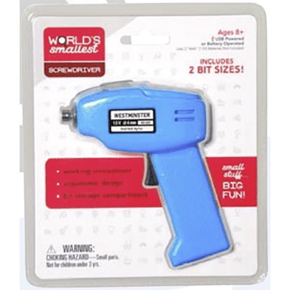 Worlds Smallest DualPowered Screwdriver Mini Working Tool by Westminster