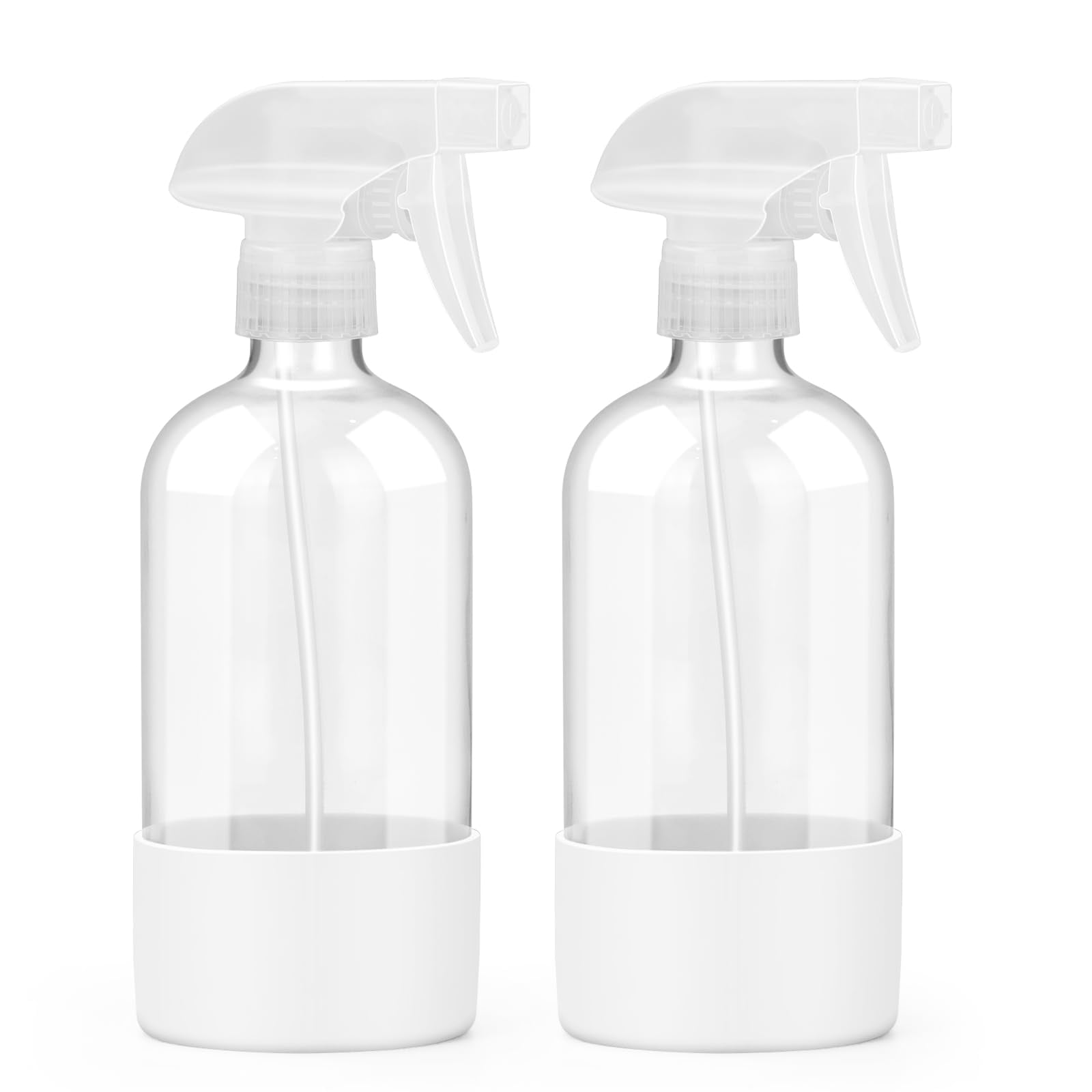 Worldgsb 2 Pack Glass OLF24 Spray Bottles with Silicone Sleeve, 16 oz ...