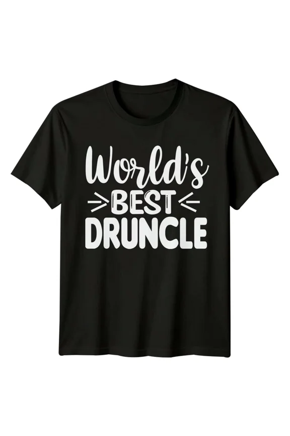 Worlds BEST DRUNCLE Funny Uncle Mens T-Shirt