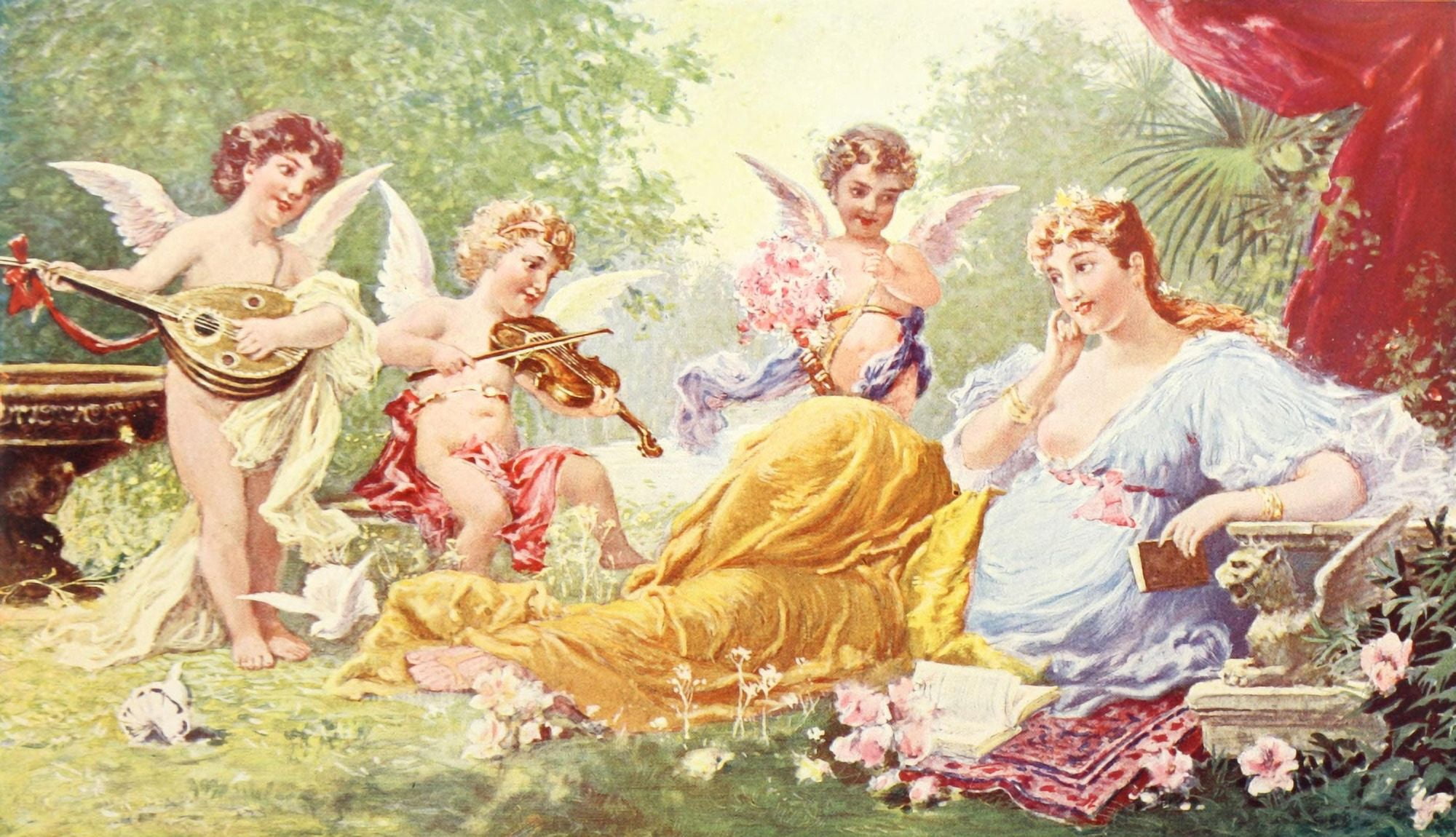 Worlds Best Composers 1900 A Serenade Canvas Art - Unknown (24 x 36)