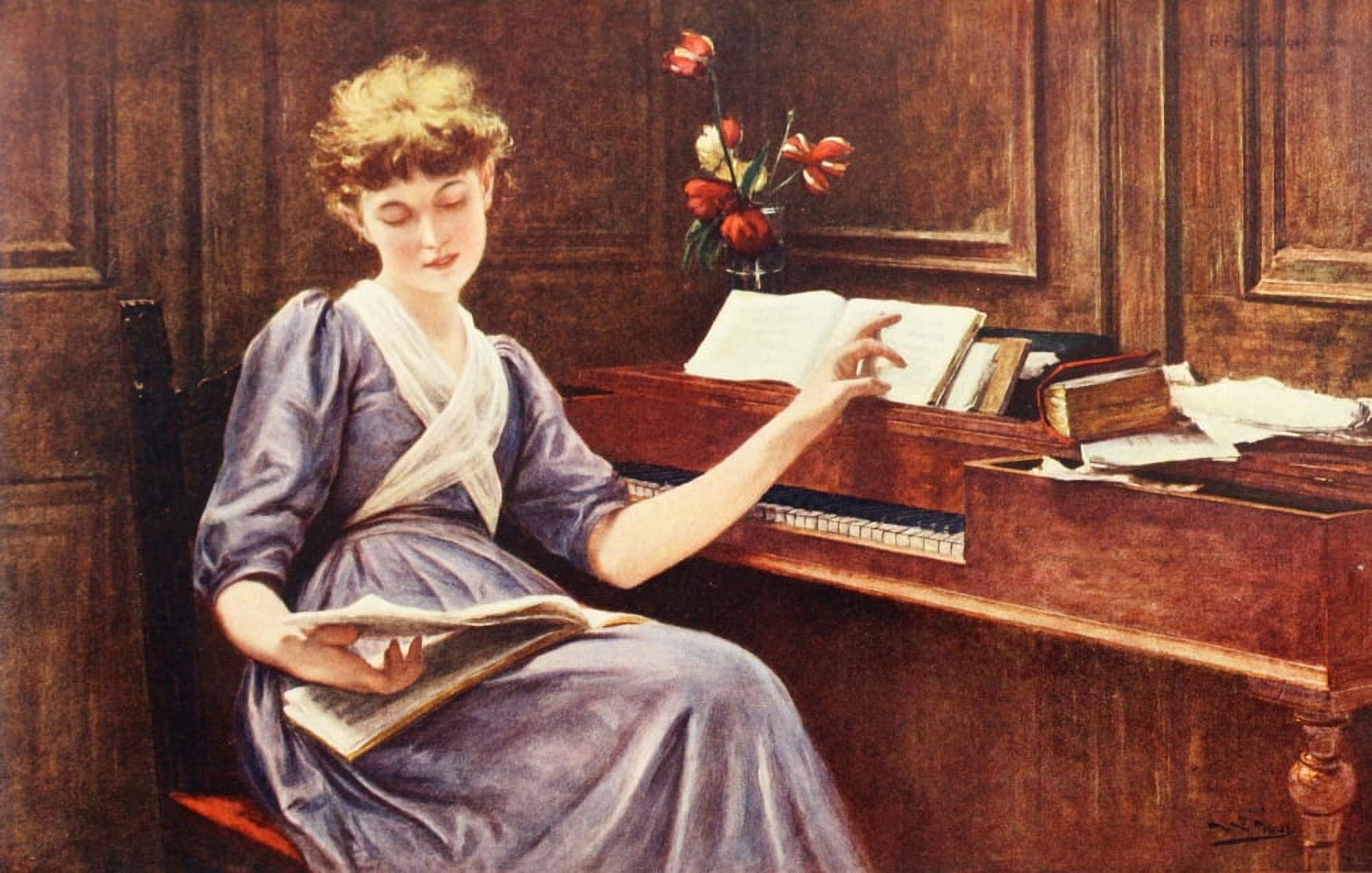 Worlds Best Composers 1900 Revery Canvas Art - Unknown (18 x 24)