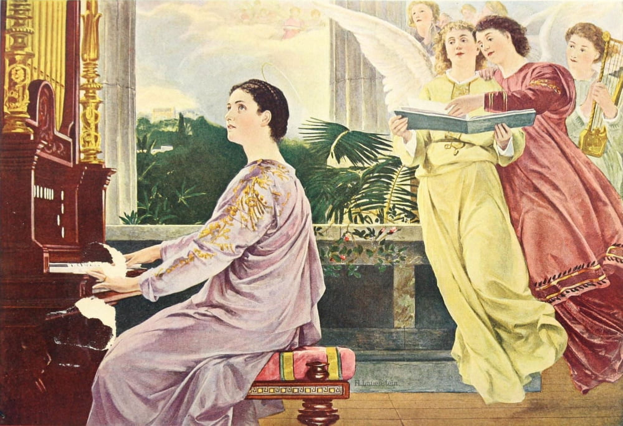 Worlds Best Composers 1900 St Cecilia with the Angels Canvas Art - Unknown (18 x 24)