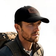 Dad EST. 2026 Trucker Hat for Men, Adjustable Leather Patch Baseball Cap, First Christmas as Dad Gift for New Father
