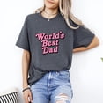 thumbnail image 1 of Worlds Best Dad Funny Fathers Day Celebration Gift Love T-Shirt, for men & women, up to size 5XL, 1 of 3