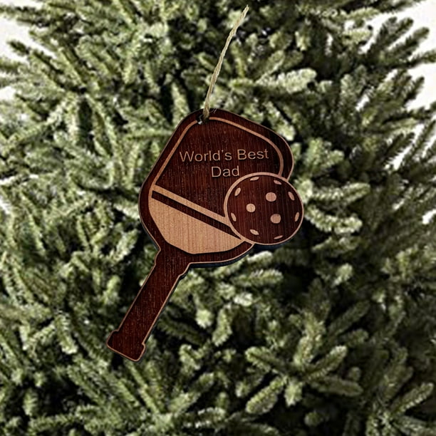 Pickleball - Cedar Ornament Pickleball - Cedar Ornament