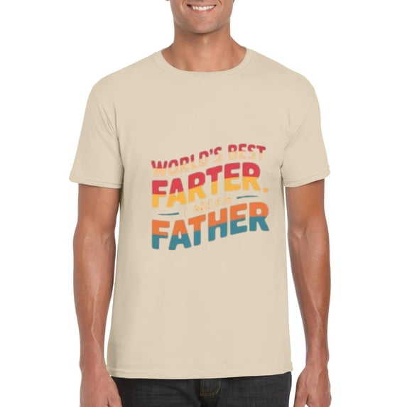 Worlds Best Farter I Mean Father Funny Dad Joke Humor T-Shirt, for men & women, up to size 5XL