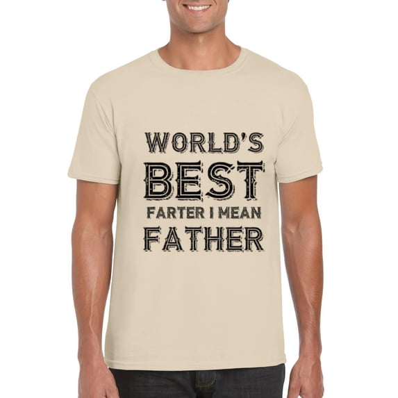 Worlds Best Farter I Mean Father Vintage Funny Dad Joke T-Shirt, for men & women, up to size 5XL