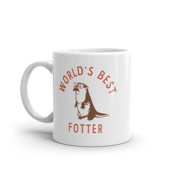 Worlds Best Fotter Mug Funny Sarcastic Fathers Day Joke Otter Graphic Novelty Cup - 11oz