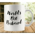 thumbnail image 1 of Worlds Best Husband Mug Funny Coffee Mug Ceramic Cup Tea 11 Oz For Women Men Novelty Christmas Birthday Gift, 1 of 6