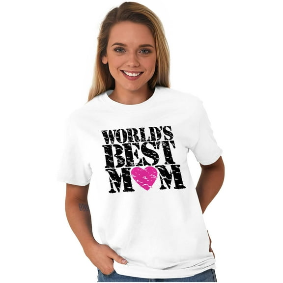 Worlds Best Mom Cool Mother's Day Women's Graphic T Shirt Tees Brisco Brands S