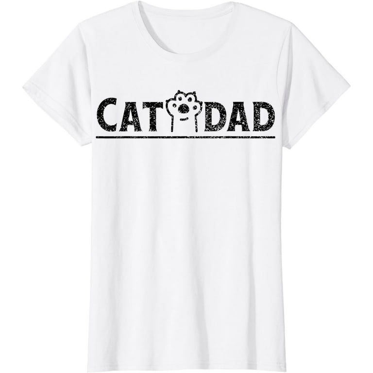 Mens Best Cat Dad Ever Distressed Shirt Mens Best Cat Dad Ever Distressed Shirt
