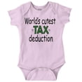 thumbnail image 1 of Worlds Cutest Tax Deduction Baby Humor Romper Boys or Girls Infant Baby Brisco Brands 12M, 1 of 7