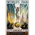 thumbnail image 1 of Worlds Fair 1933 Chicago Poster 27Inx40In 27Inx40In for any room 27x40 Square Adults Best Posters, 1 of 2