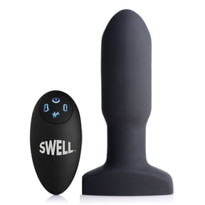 Worlds First Remote Control Inflatable 10X Vibrating Missile Silicone Anal Plug