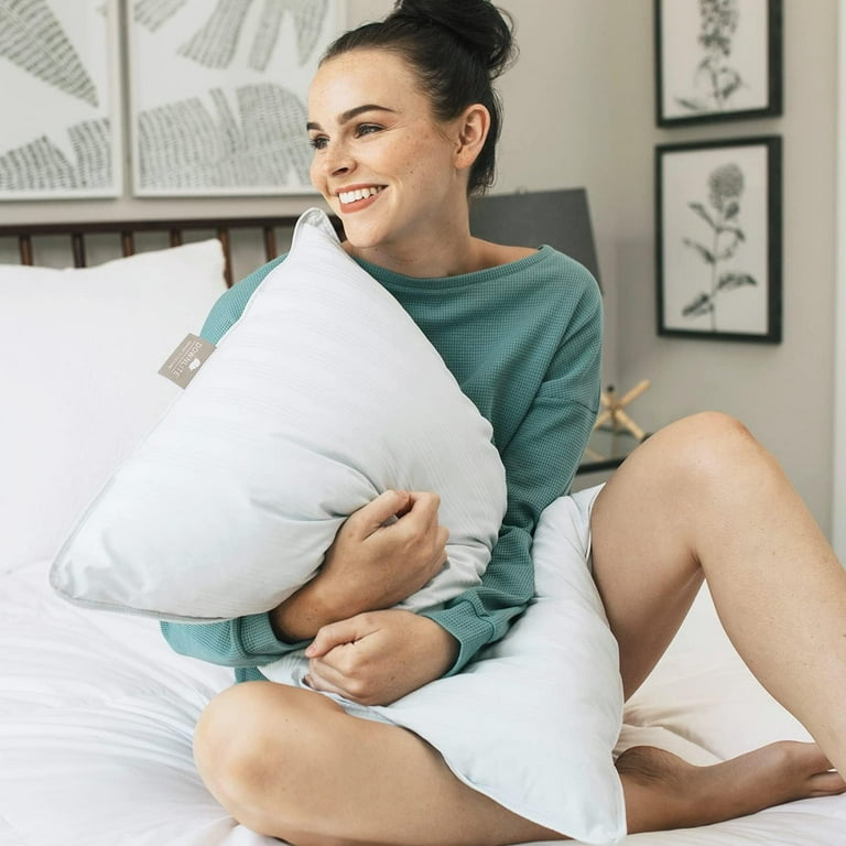 Worlds Flattest Down Pillow Designed to Be Really Thin Perfect for Stomach Sleepers from King Size King Packof1 White