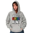 thumbnail image 1 of Worlds Gayest Aunt LGBTQ Family Pride Hoodie Sweatshirt Women Brisco Brands S, 1 of 6