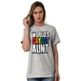 thumbnail image 1 of Worlds Gayest Aunt LGBTQ Family Pride Women's Graphic T Shirt Tees Brisco Brands L, 1 of 5