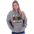 thumbnail image 1 of Worlds Gayest Mother Queer Mom Women Plus Size Graphic Pullover Hoodie Brisco Brands 2X, 1 of 3