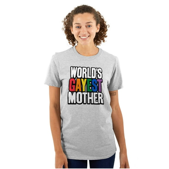Worlds Gayest Mother Queer Mom Women's Plus Size Graphic Tee Brisco Brands 2X