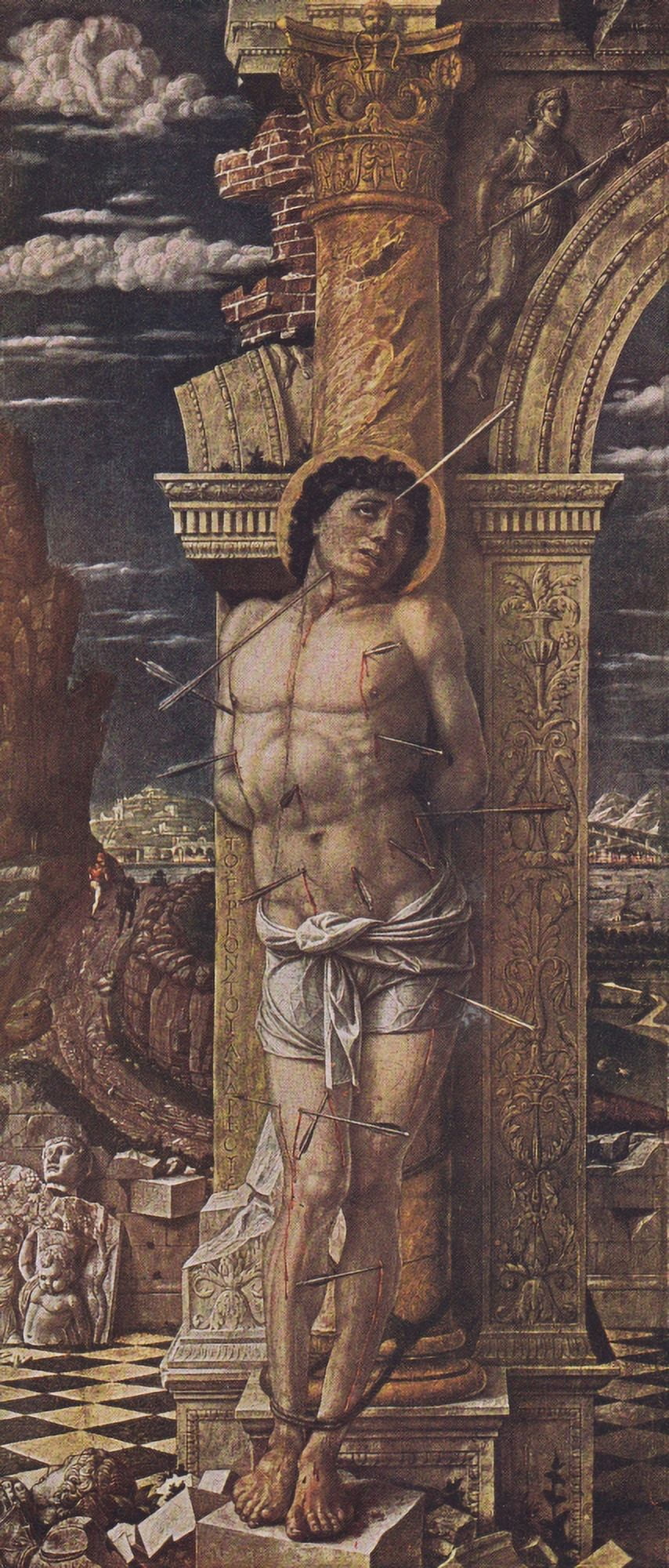 Worlds Great Pictures 1909 St Sebastian Canvas Art - Andrea Mantegna (18 x 24)