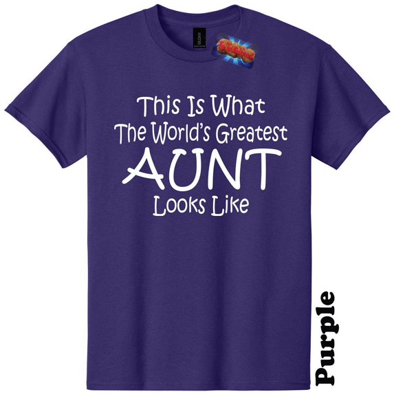 Worlds Greatest Aunt Funny T-Shirt Gender Reveal Baby Shower Tee