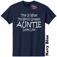 thumbnail image 1 of Worlds Greatest Auntie Funny Birthday Mothers Day Gender Reveal Baby Shower T Shirt, 1 of 5
