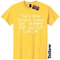 thumbnail image 1 of Worlds Greatest Big Sister Funny Gender Reveal Baby Shower T Shirt, 1 of 5