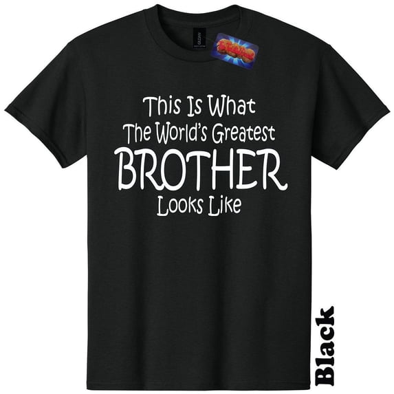 Worlds Greatest Brother Funny T-Shirt Gender Reveal Baby Shower Tee
