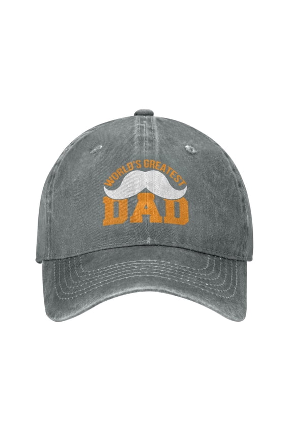 Worlds Greatest Dad Adult Adjustable Classic Washed Casquette Cap Hat Baseball Cap For Man For Woman