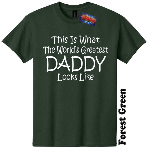 Worlds Greatest Daddy Funny Fathers Day T-Shirt Gender Reveal Baby Shower Tee