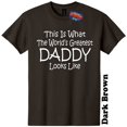 thumbnail image 1 of Worlds Greatest Daddy Funny T-Shirt Birthday Mothers Day Gender Reveal Baby Shower Christmas Gift 25 Colors 8 Sizes, 1 of 5