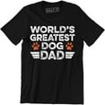 thumbnail image 1 of Worlds Greatest Dog Dad Funny Father's Day Novelty Dog Lover Mens T-Shirt, 1 of 4