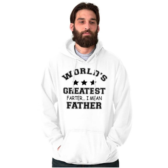 Worlds Greatest Farter Father Funny Men's Big & Tall Graphic Hoodie Brisco Brands 3X