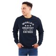 thumbnail image 1 of Worlds Greatest Farter Father Funny Men's Big & Tall Long Sleeve Graphic Tee Brisco Brands 3X, 1 of 5