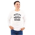 thumbnail image 1 of Worlds Greatest Farter Father Funny Men's Big & Tall Long Sleeve Graphic Tee Brisco Brands 3X, 1 of 5